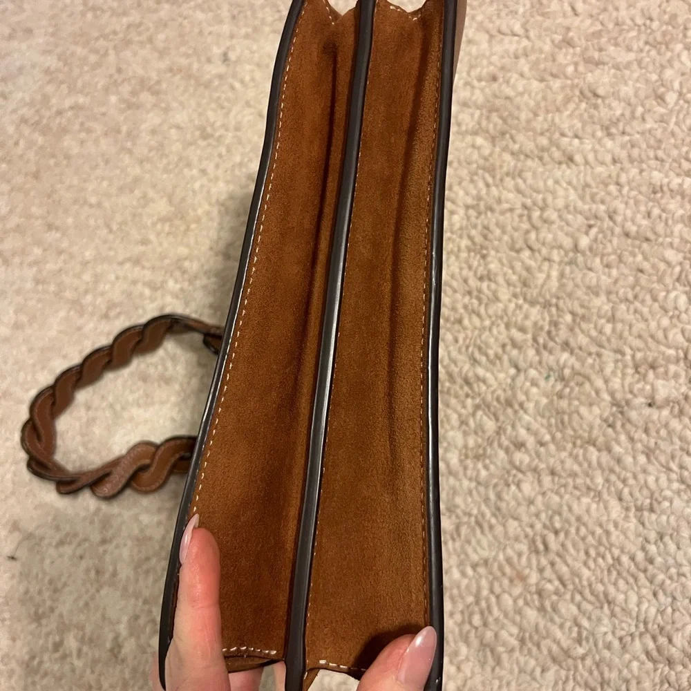 Tory Burch Brown Leather Shoulder Bag - Picture 3 of 16